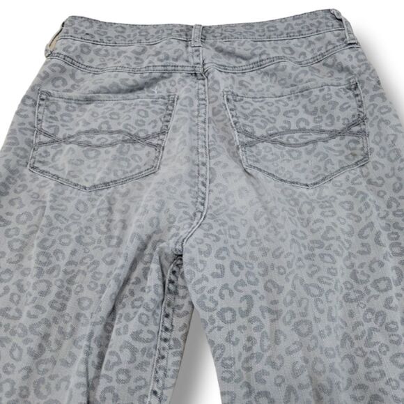 Abercrombie & Fitch Jeans Size 2 W 26 Women's Skinny Jeans Leopard Print Animal - Picture 4 of 7